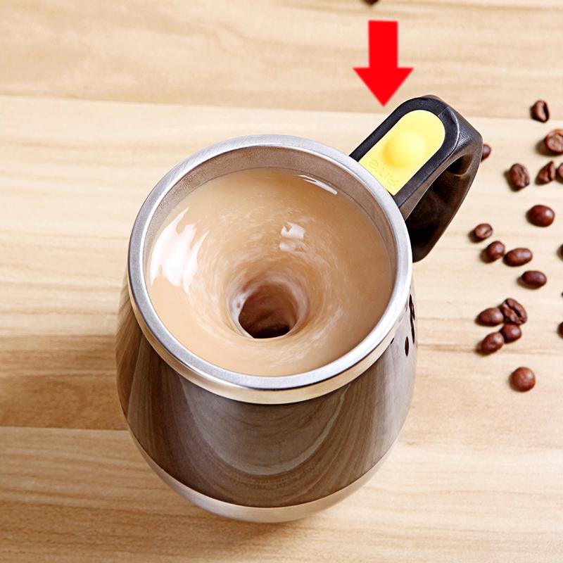 Điện Tự Động Có Cốc Cà Phê Tự Động Tự Trộn Quay Cách Nhiệt Inox Thông Minh Nhà Phối Ca Đánh Sữa Cốc