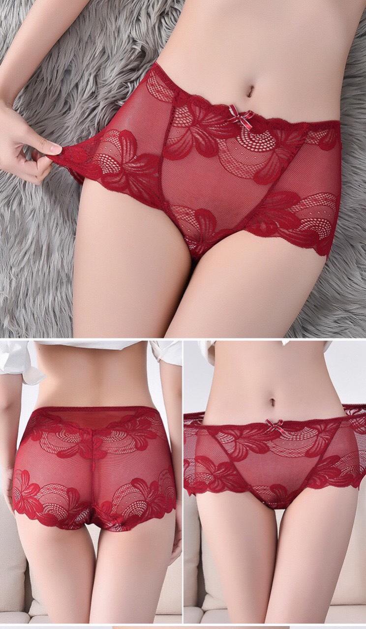 Combo 5 Quần Lót Nữ Ren Hoa Cao Cấp Gợi Cảm - Size XXL