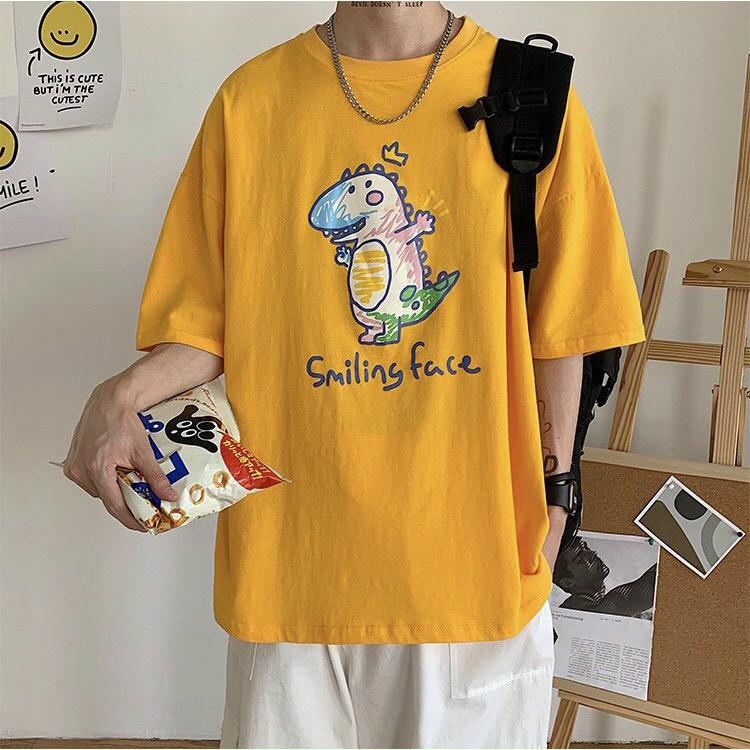 Áo Thun Tay Lỡ Unisex in hình  Freesize từ 40-70kg