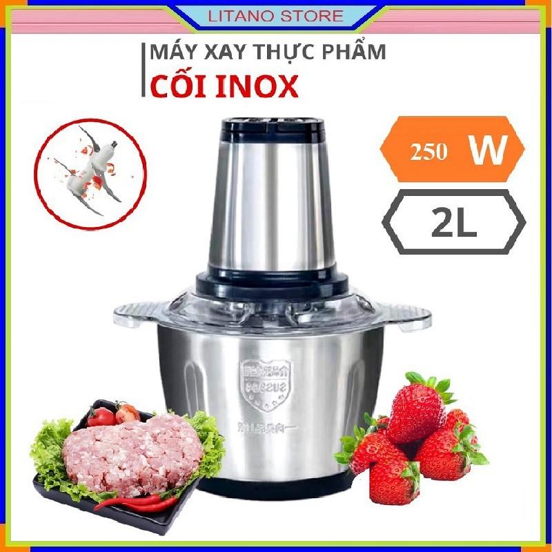 Máy Xay Thịt, Máy Xay Thực Phẩm Đa Năng KITCHEN EXPERT Cối Inox, Công Suất 300W, Dao Xay 4 Lưỡi Siêu Sắc