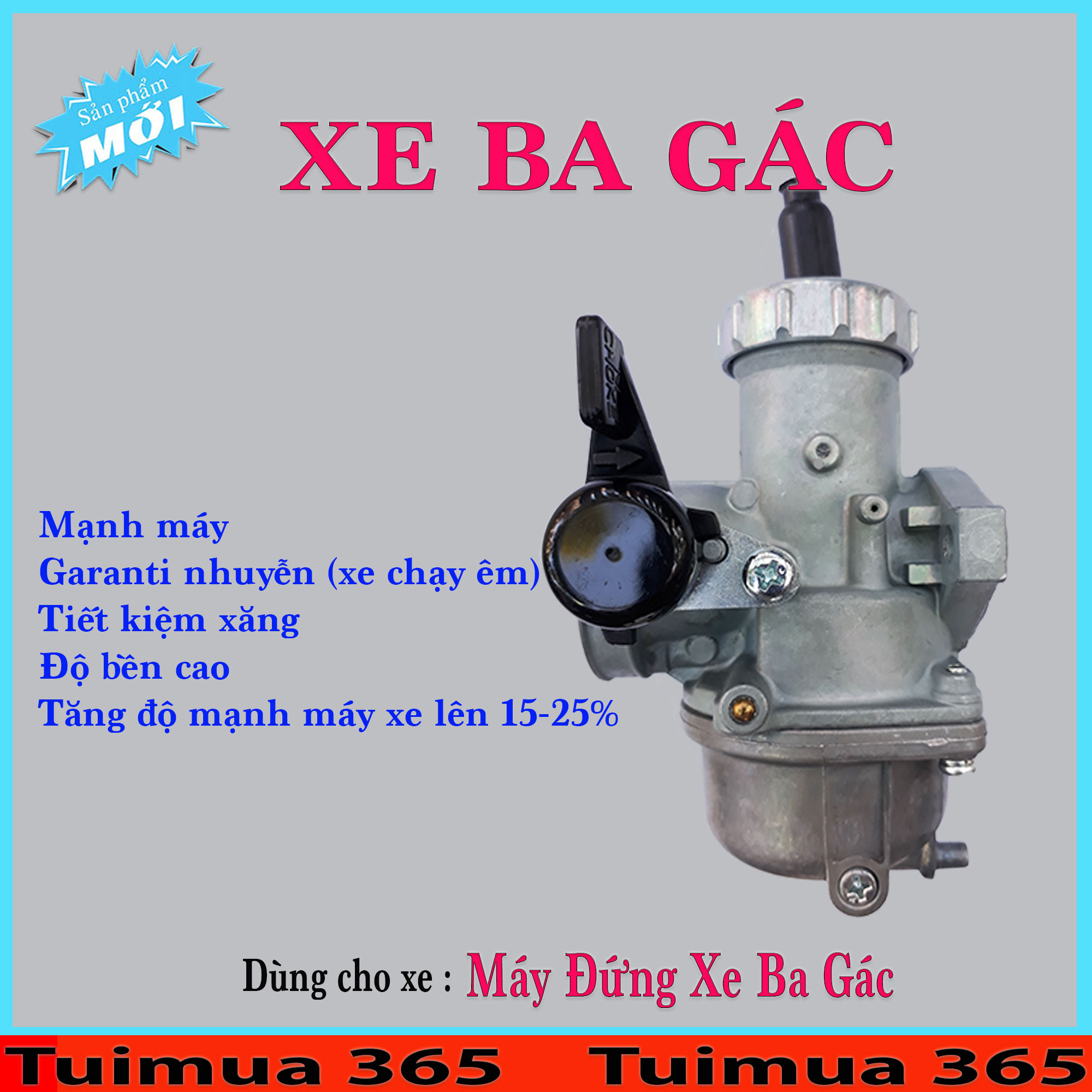 Bình Xăng Con (Bộ Chế Hòa Khí ) dành cho xe ba gác