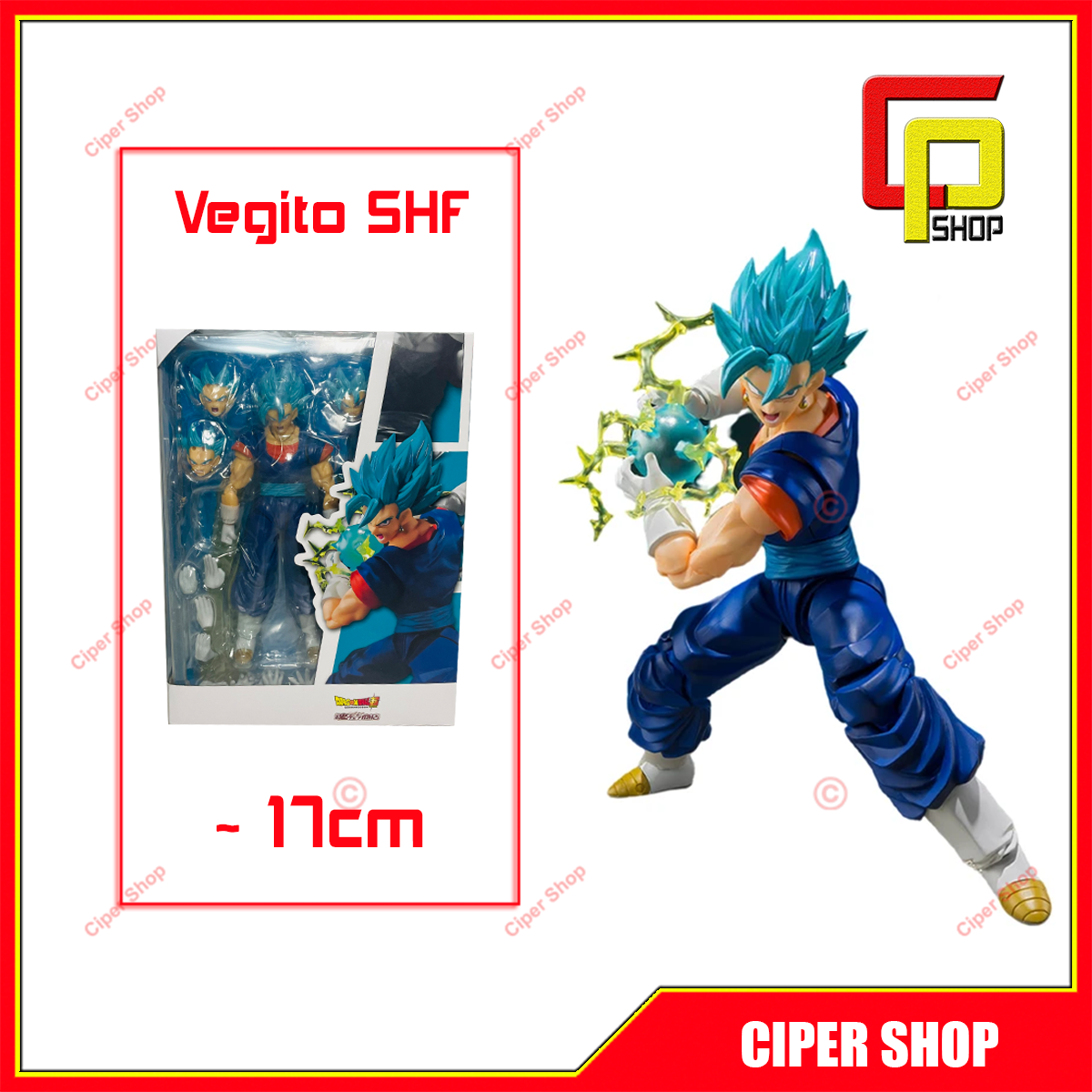 Mô hình Vegito SHF - Mô hình Vegito có khớp - Mô hình Dragon Ball