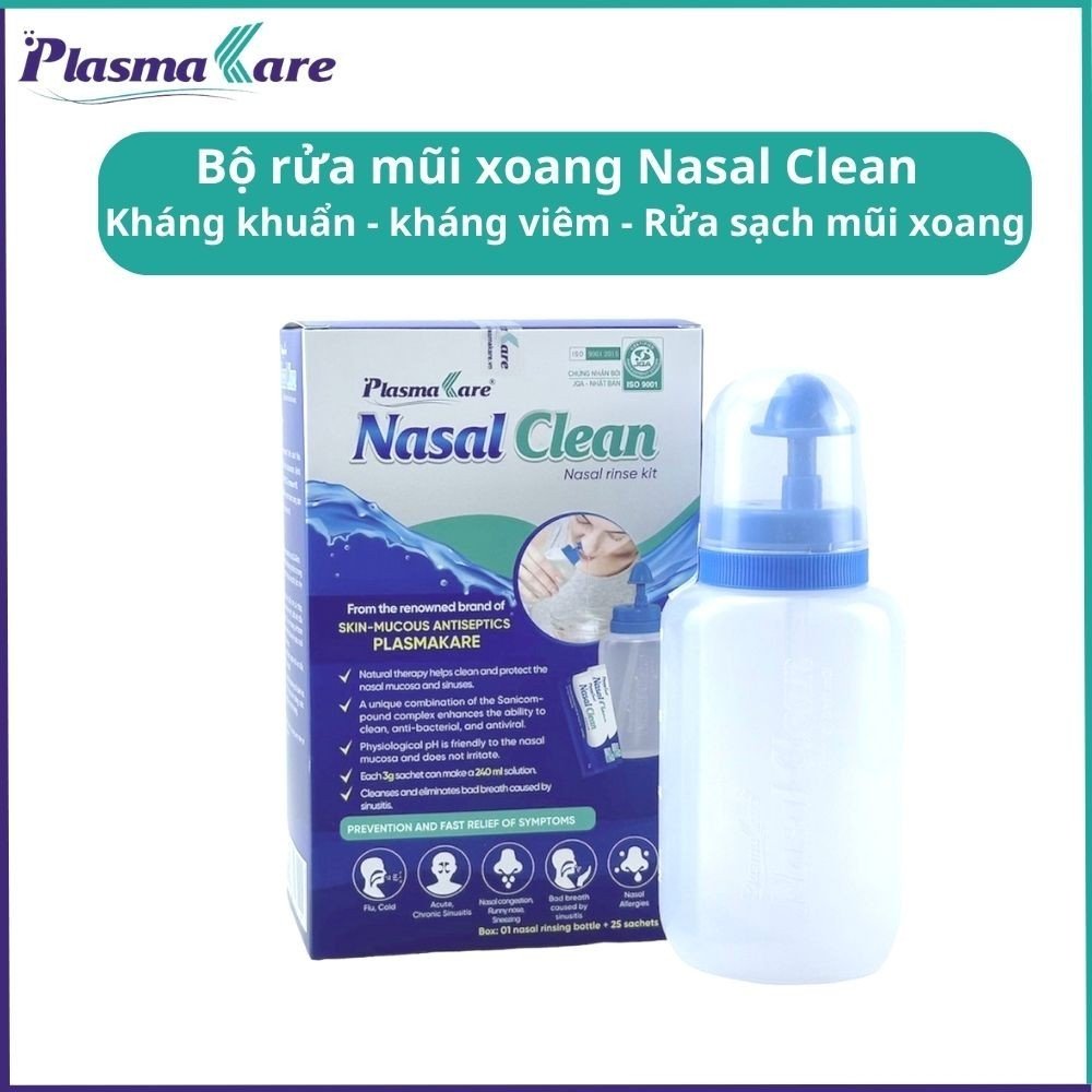 Bình Rửa Mũi Xoang PlasmaKare Nasal Clean - Làm Sạch Mũi Xoang Hiệu Quả và An Toàn Niêm Mạc Mũi