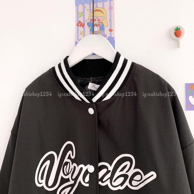 Áo khoác bomber bóng chày dù 2 lớp lót das unisex ulzzang nam nữ Voyabe AD894