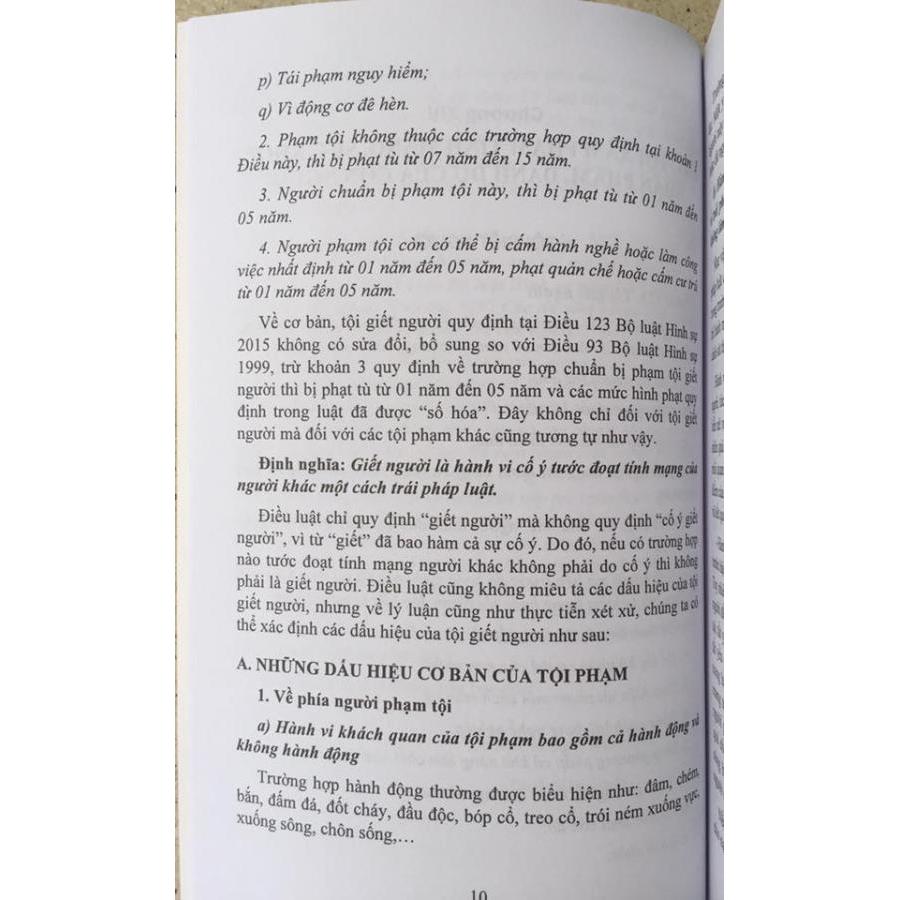 Bình luận Bộ Luật Hình Sự năm 2015 - Phần Các Tội Phạm