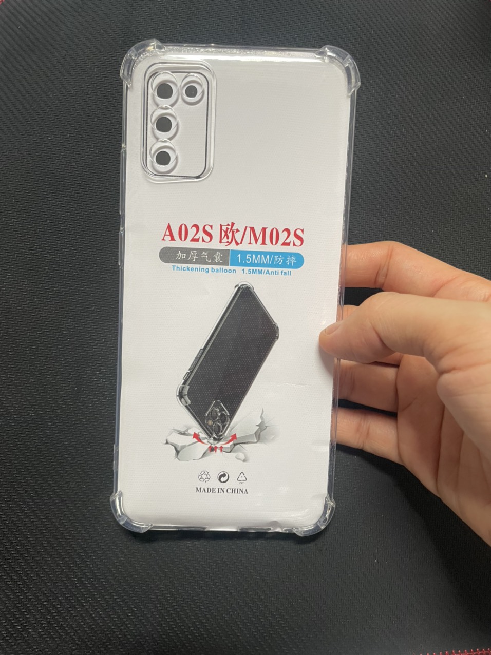 Ốp lưng dẻo cho Samsung Galaxy A02S , M02S - chống sốc 4 góc trong suốt , bảo vệ Camera