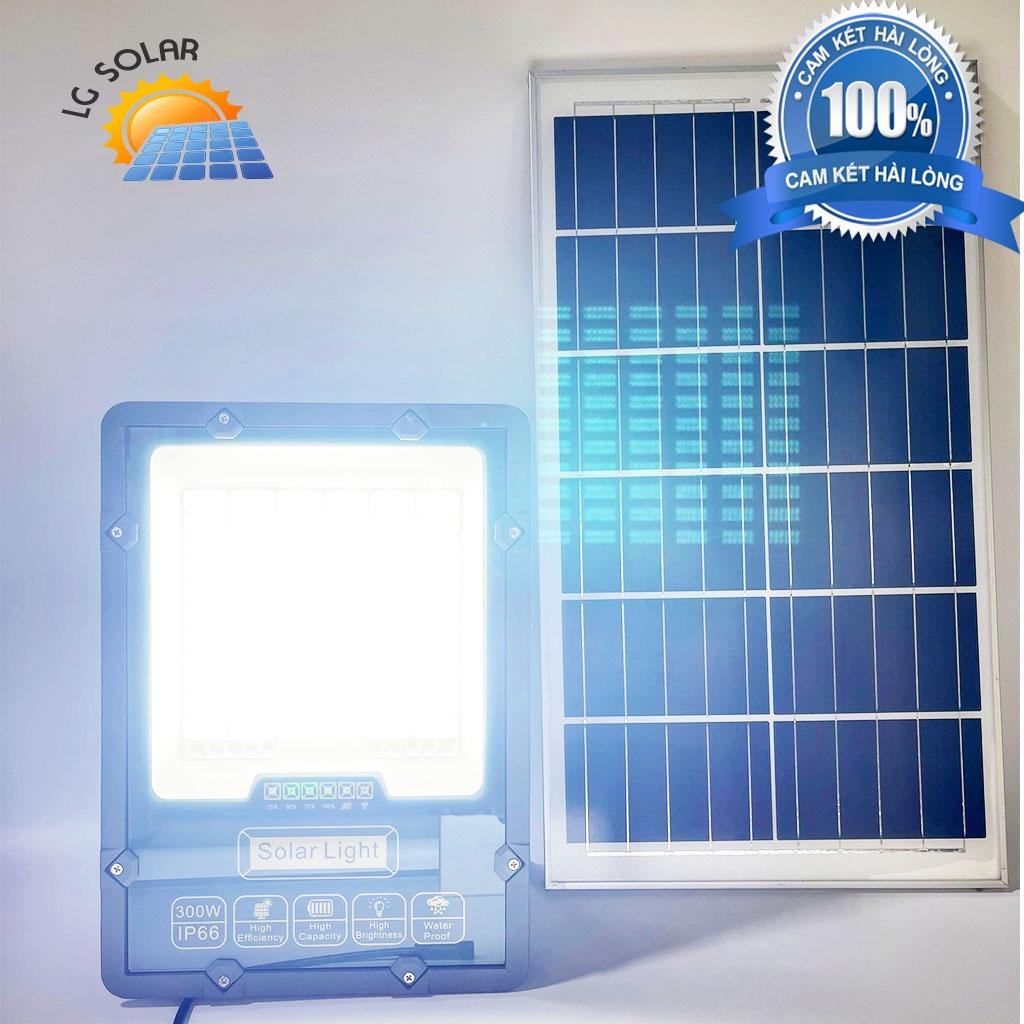 Đèn Pha Năng Lượng Mặt Trời Chống Chói 300w IP66 Dùng Trong Nhà Và Ngoài Trời