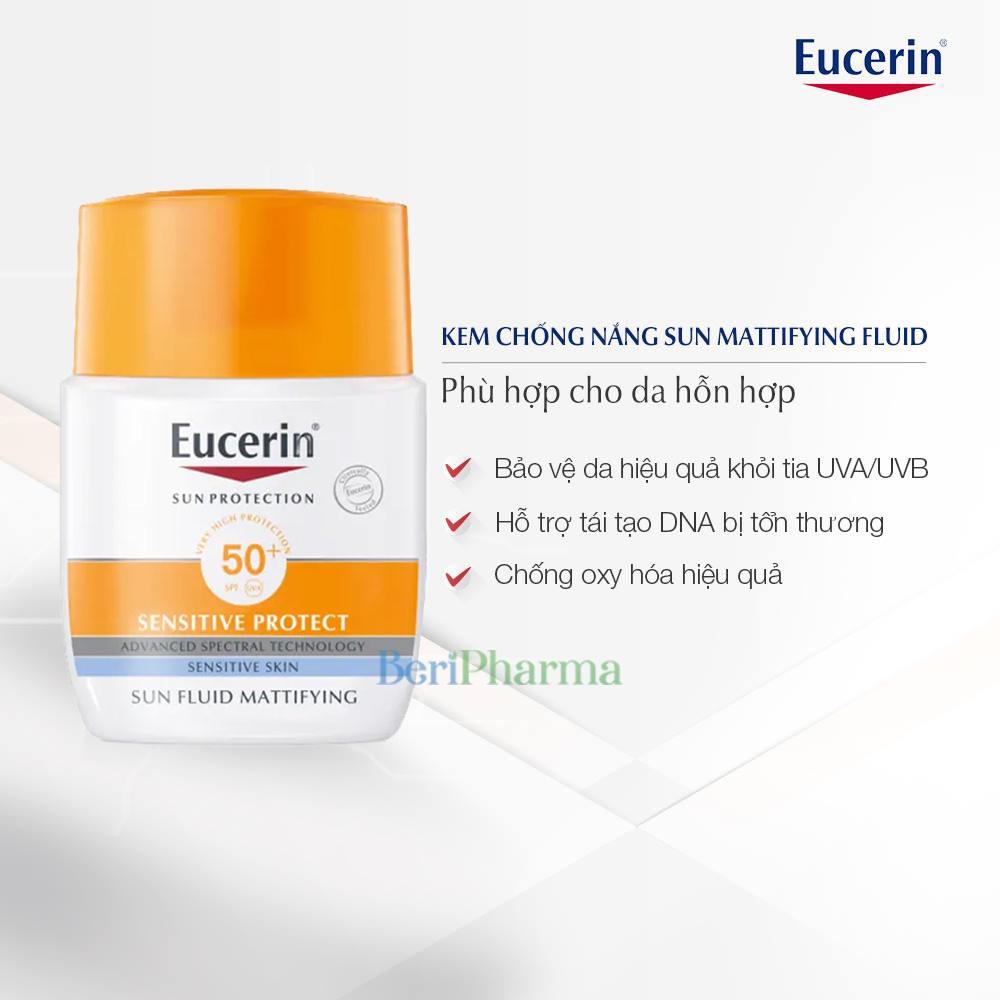 Eucerin Kem Chống Nắng Sun Mattifying Fluid 50+ 50ml