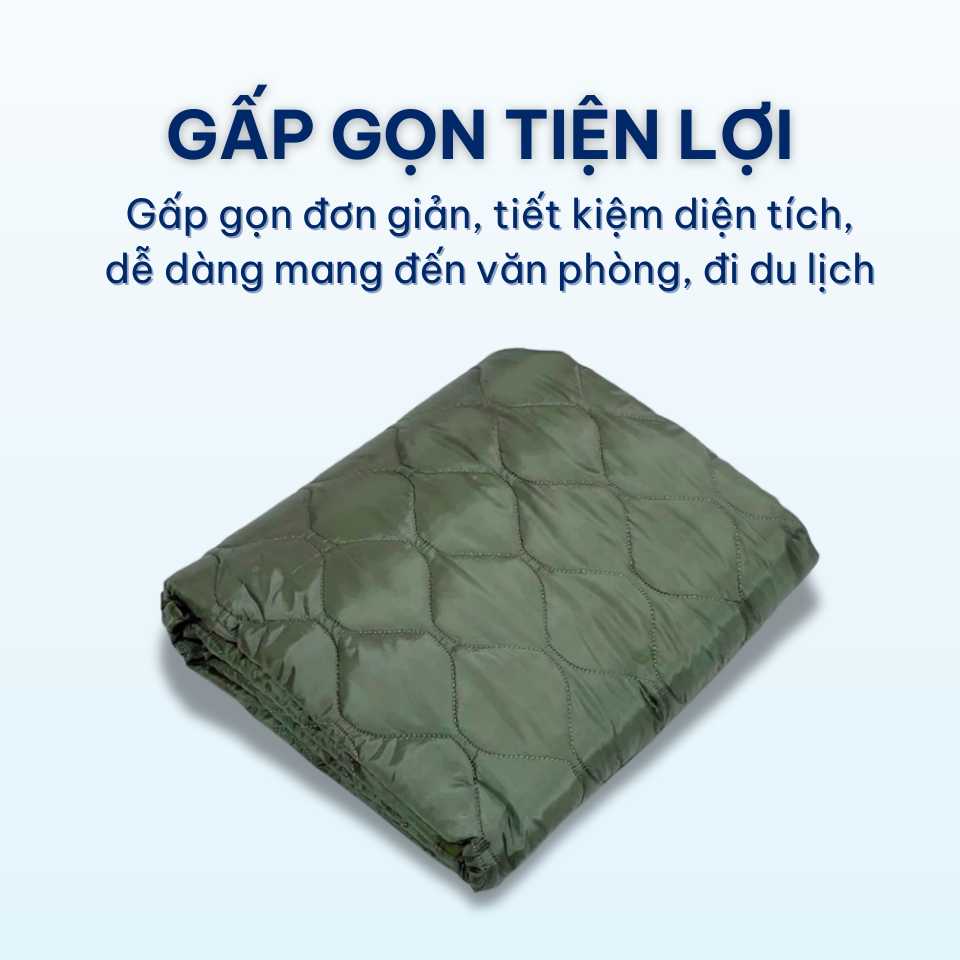 Chăn Mền Vải Dù Ánh Sao Chần Một Lớp Bông Mỏng Đắp Mọi Nơi Nhà Xe Cắm Trại Văn Phòng Gấp Gọn Tiện Lợi Chăn 4 Mùa Cao Cấp