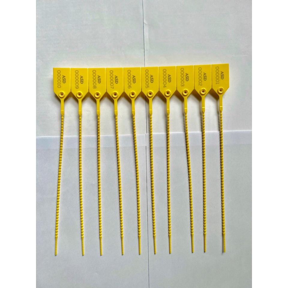 ASD032- Seal nhựa niêm phong dây rút đốt trúc combo 50 cái in sẵn số seri