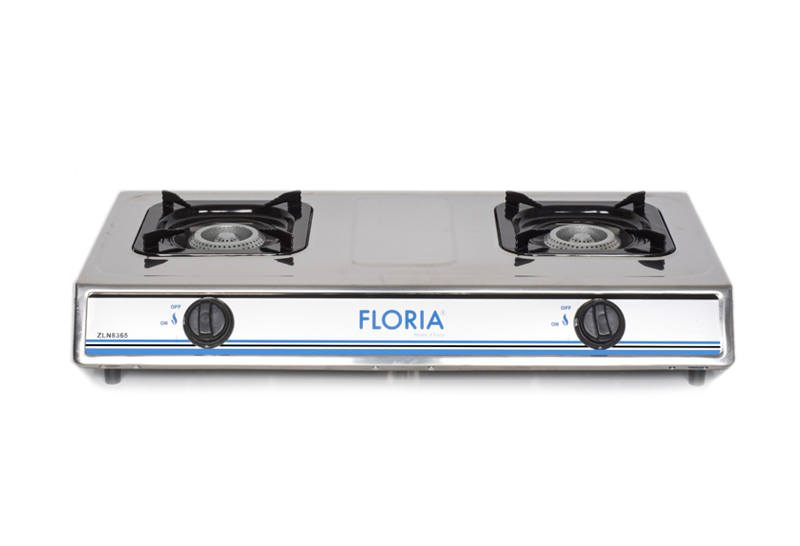 Bếp Gas Inox 2 bếp Floria - ZLN8365 - Hàng chính hãng