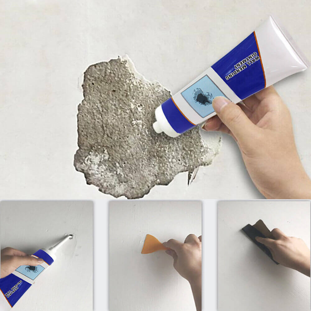 Keo Vá Trám Tường Đa Năng Che Vết Nứt Sửa Chữa Tường Nhà Hiệu Quả Kèm Đầu Nối & Dụng Cụ Trám
