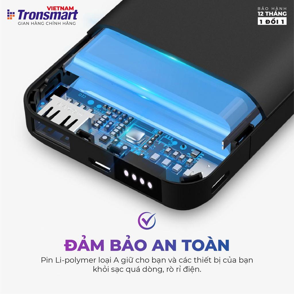 Sạc dự phòng 10000mAh Tronsmart PB10 Sạc nhanh Led hiển thị PIN - Hàng chính hãng