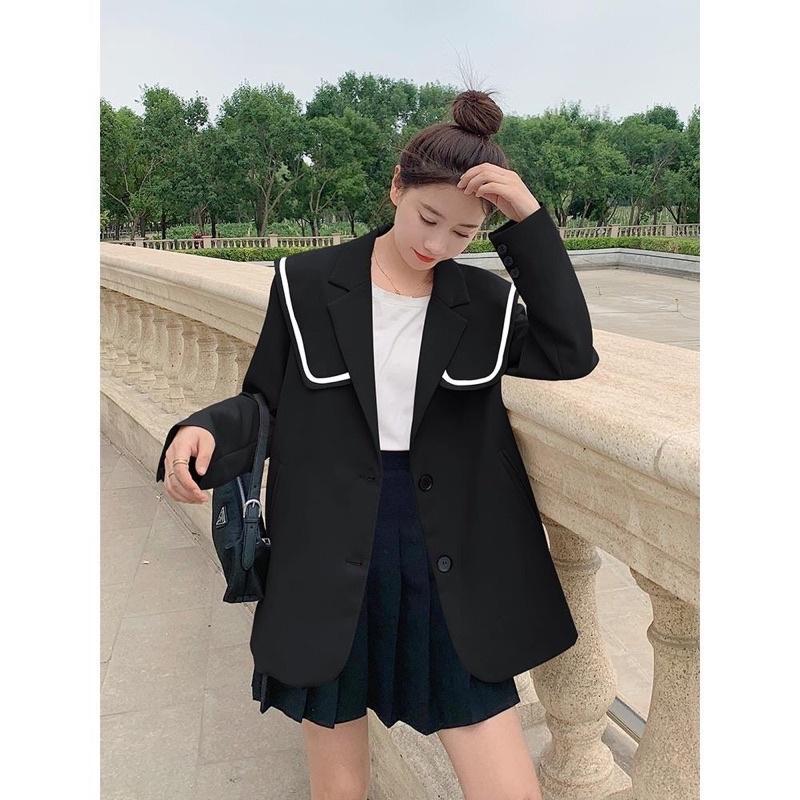 Áo Khoác Blazer Nữ Dáng Xuông Phong Cách Hàn Quốc Mã RB03