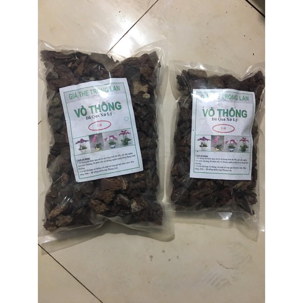 Vỏ Thông Đỏ 900g Đã Qua Xử Lý size 1cm - Vỏ Thông Trồng Lan - Vỏ Thông Giá Rẻ