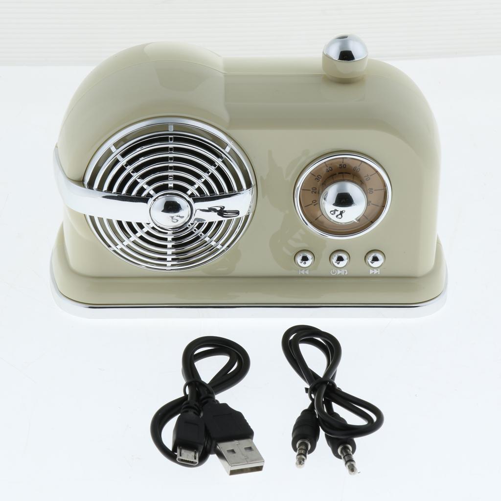Retro Wireless Bluetooth Speaker Portable Outdoor Stereo Speaker 1pcs
