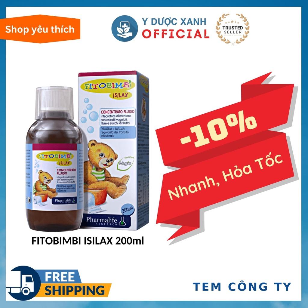 FITOBIMBI ISILAX, 200ml, Siro bổ sung chất xơ cho bé của Ý - Y Dược Xanh