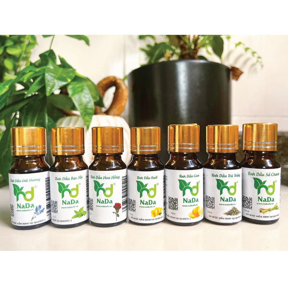 Combo 7 chai tinh dầu Nada thiên nhiên nguyên chất, 10ml