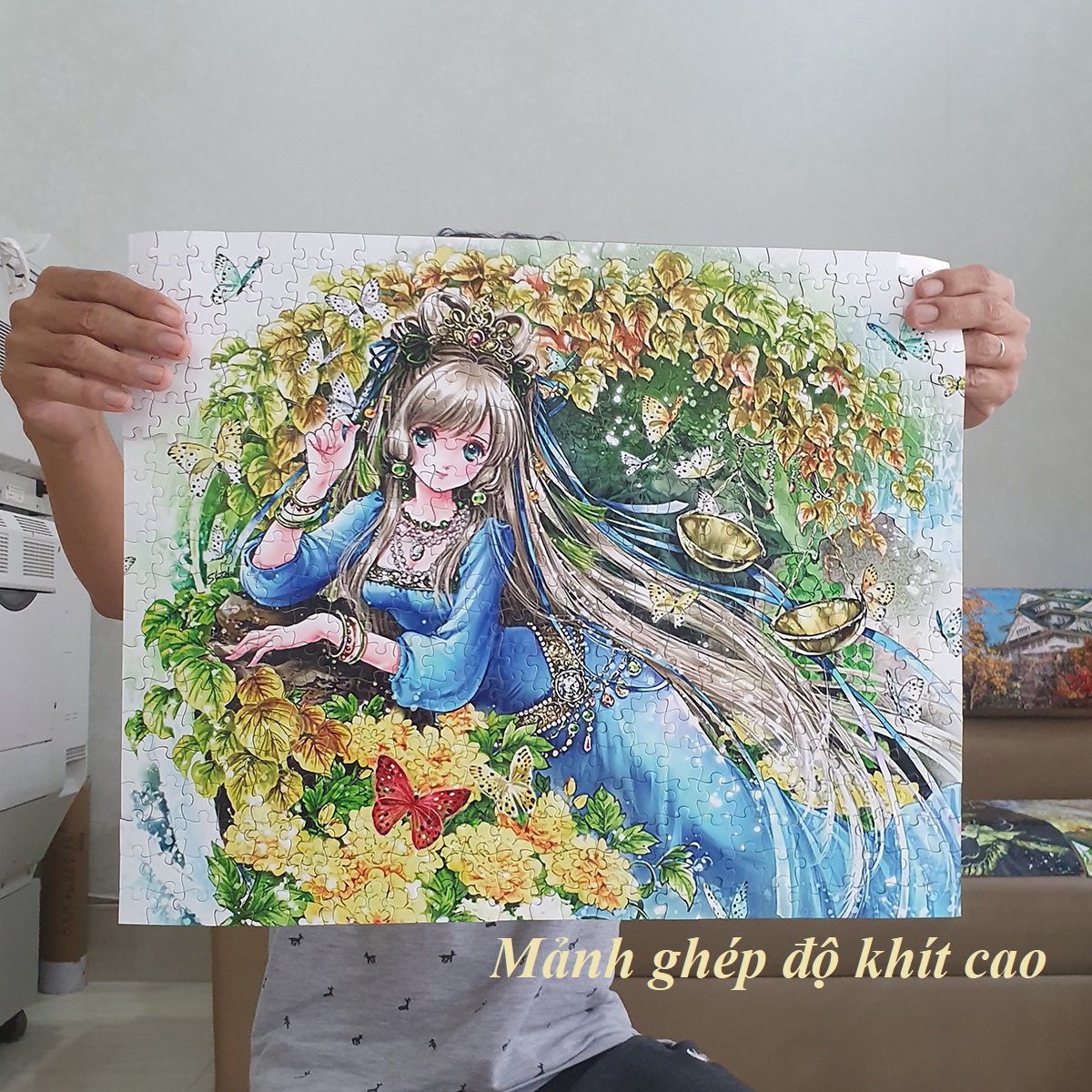 Bộ tranh xếp hình cao cấp 500 mảnh ghép – Song Ngư (40x50cm)