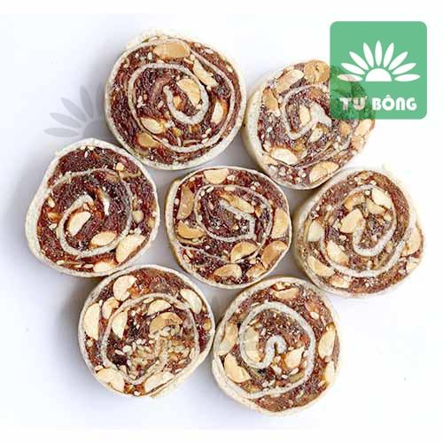 Bánh chuối phồng đậu phộng Tư Bông 500gr- ít ngọt mềm xốp với hương vị truyền thống, đặc sản Đồng Tháp