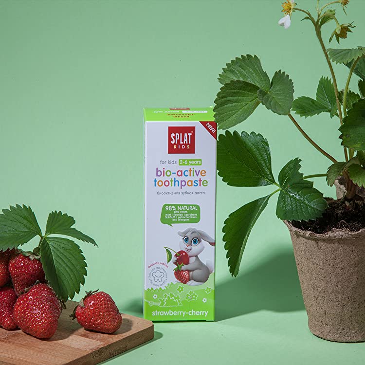 Kem đánh răng SPLAT Wild Strawberry-Cherry cho trẻ em 2-6 tuổi (hương dâu rừng - anh đào)(55ml)