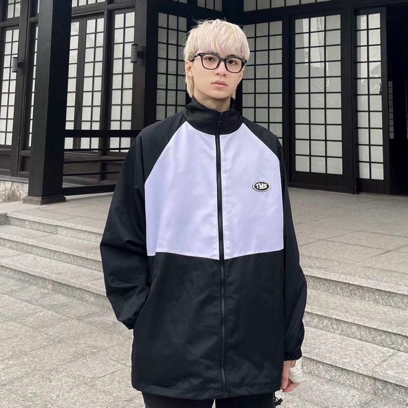 Áo Khoác Dù TMS The MIDEIDE Bomber Jacket Ulzzang Nam Nữ Unisex Form Rộng