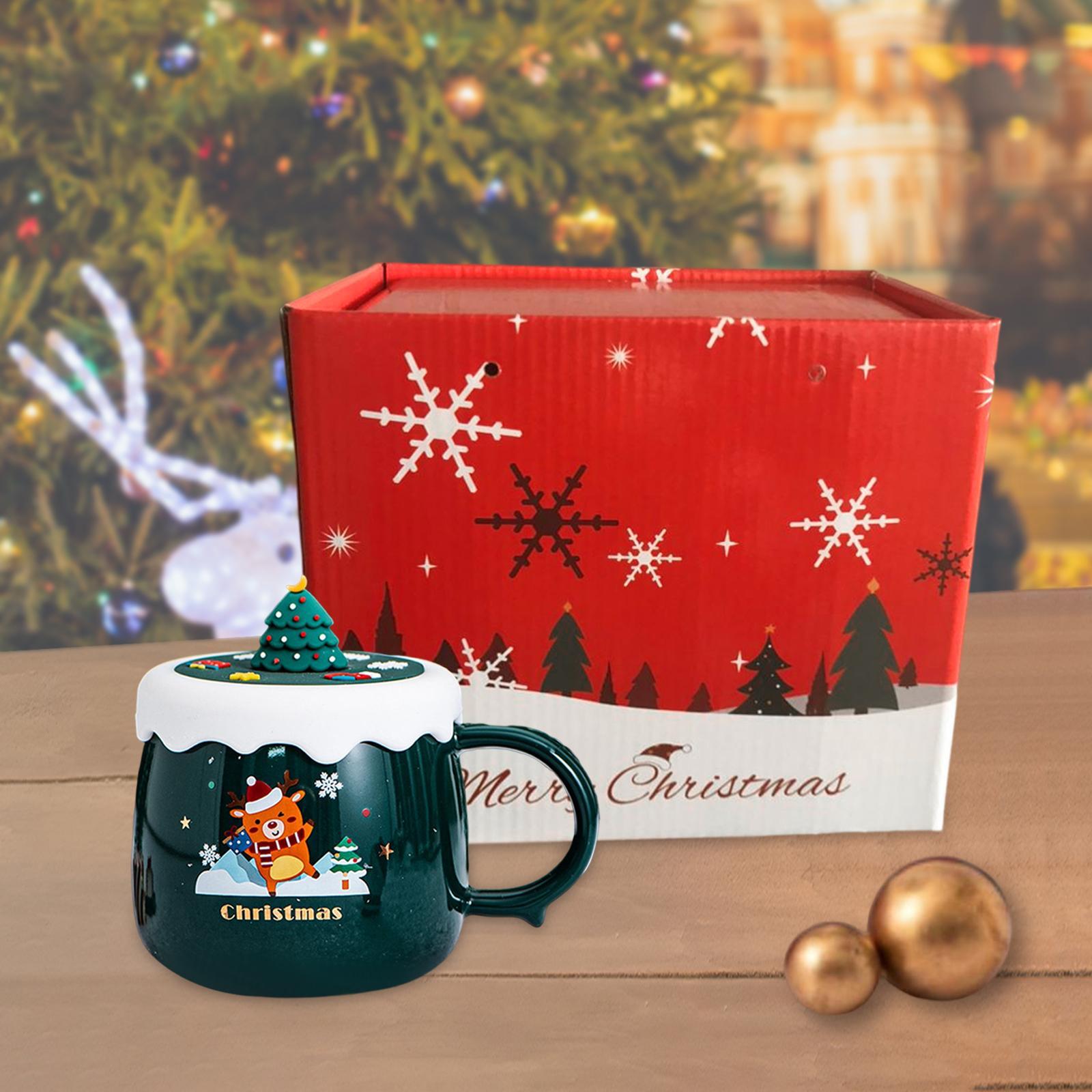 Christmas Themed Coffee Mugs Milk Juice Mug 430ml for Home Wedding Birthday