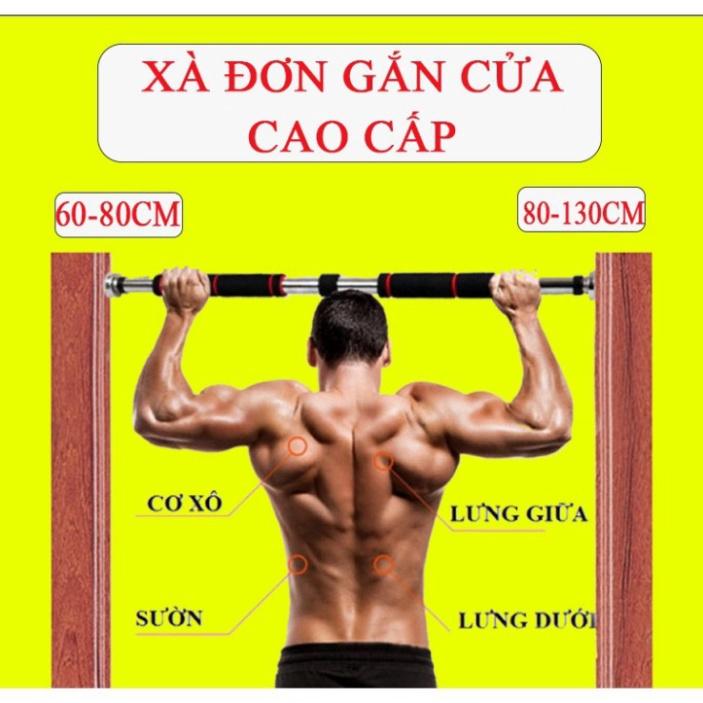 Xà Đơn Gắn Cửa, Treo Tường 2 Kích Thước, Dụng Cụ Tập Cơ Bụng, Tập Gym Tại Nhà Đa Năng Siêu Tiện Dụng