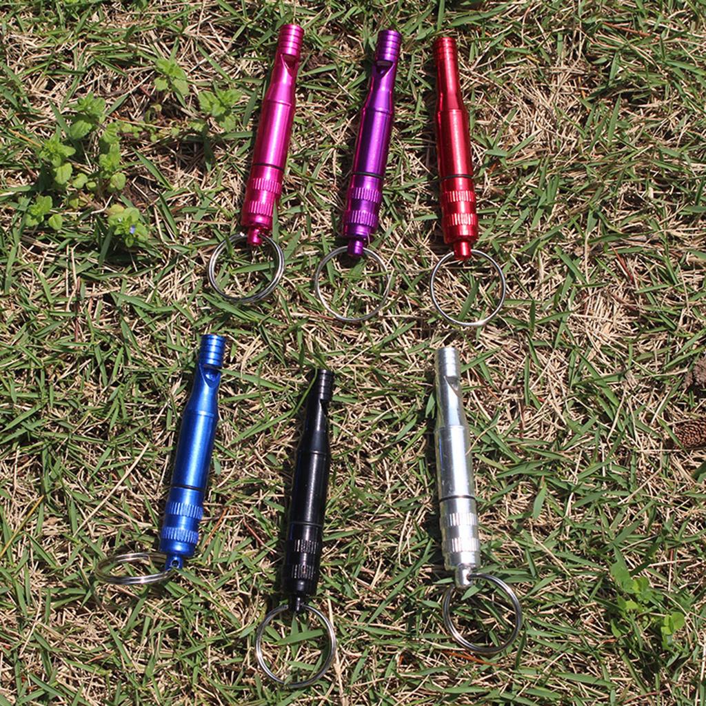 5pcs Aluminum Alloy Emergency Whistle for Outdoor Travel Camping Boating