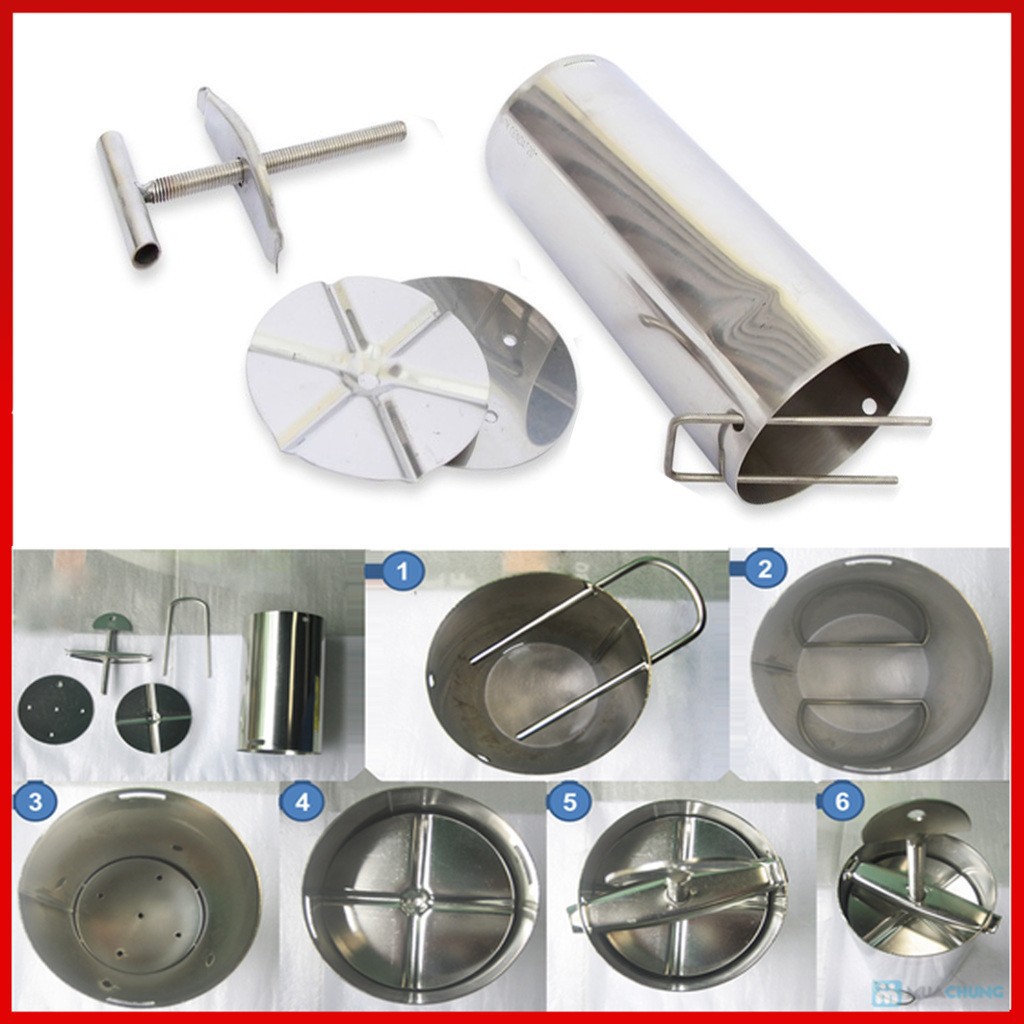 Khuôn Làm Giò Xào, Chả Lụa - Chất Liệu Inox Không Gỉ - Dụng CỤ Nhà Bếp Siêu Tiện Dụng - Hàng Loại 1 - Chính Hãng MINIIN