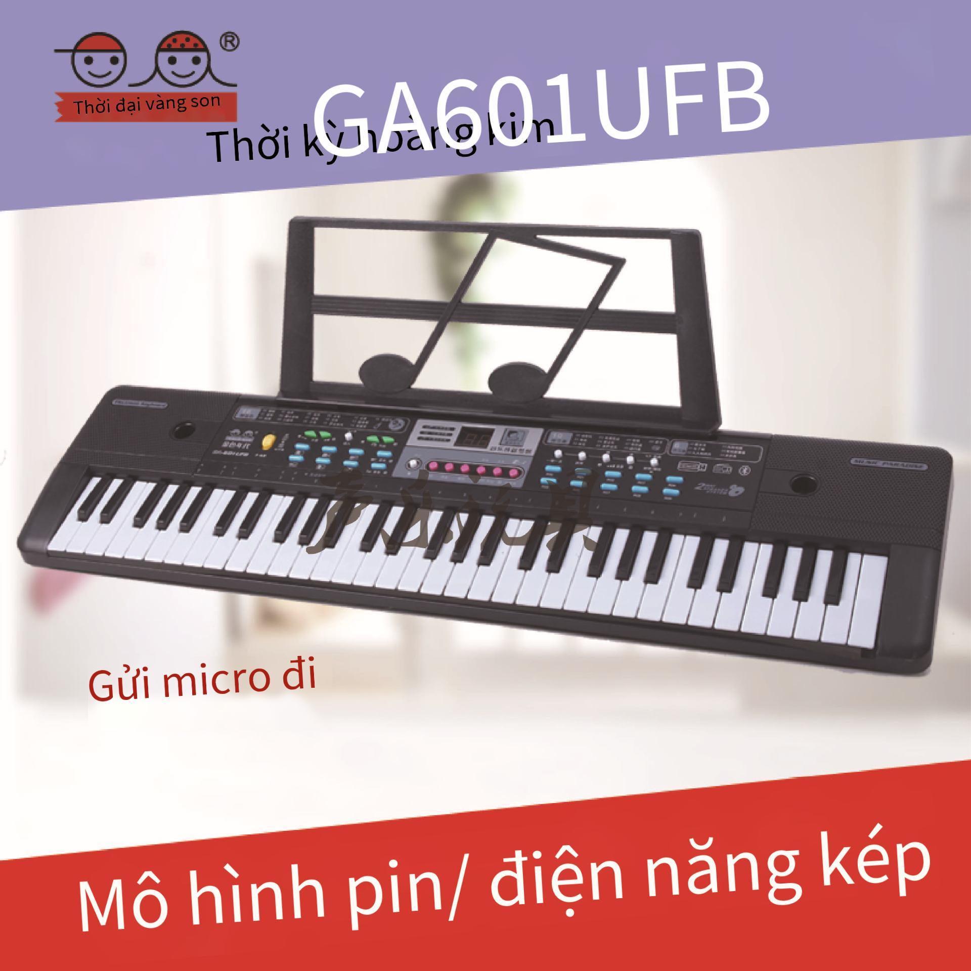 Giá thấp nhất đàn organ điện tử đa chức năng 61 phím có micrô xếp hình giáo dục sớm trẻ em đồ chơi âm nhạc đàn organ điện tử bán hàng trực tiếp