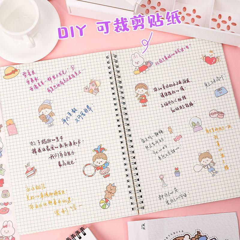 Bộ 4 sticker Hangsu phong cách Nhật Bản nguồn hàng buôn sỉ