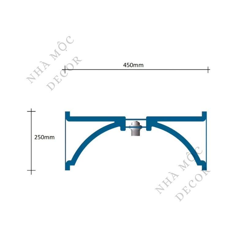 Đèn gỗ thả trần trang trí mẫu TT76 (Tặng kèm bộ phụ kiện đầy đủ)