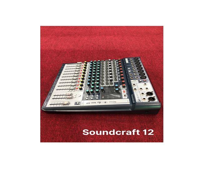 Mixer Soundcraft Signature 12 -Màu Xám -Hàng Chính Hãng