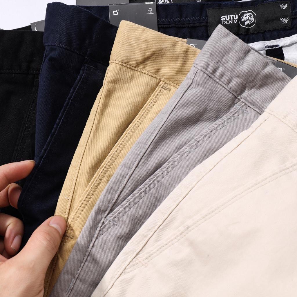Quần Jogger Kaki Nam Cao Cấp Ống Suông Phong Cách Lịch Lãm Trẻ Trung Trường Thành Q0BDE9