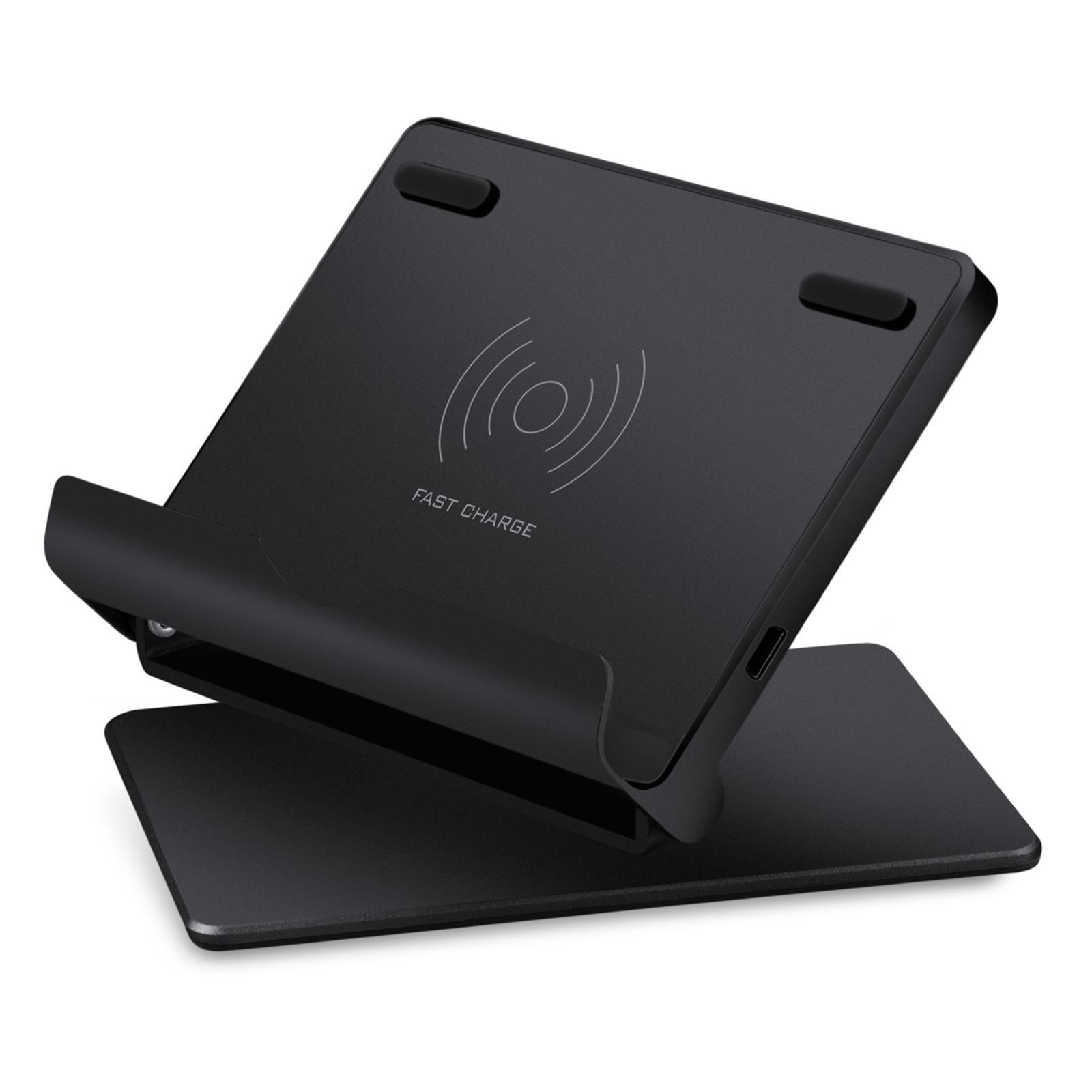 Wireless Charger Mount 10W/7.5W/5W Phone Holders Home Smart Phones Black