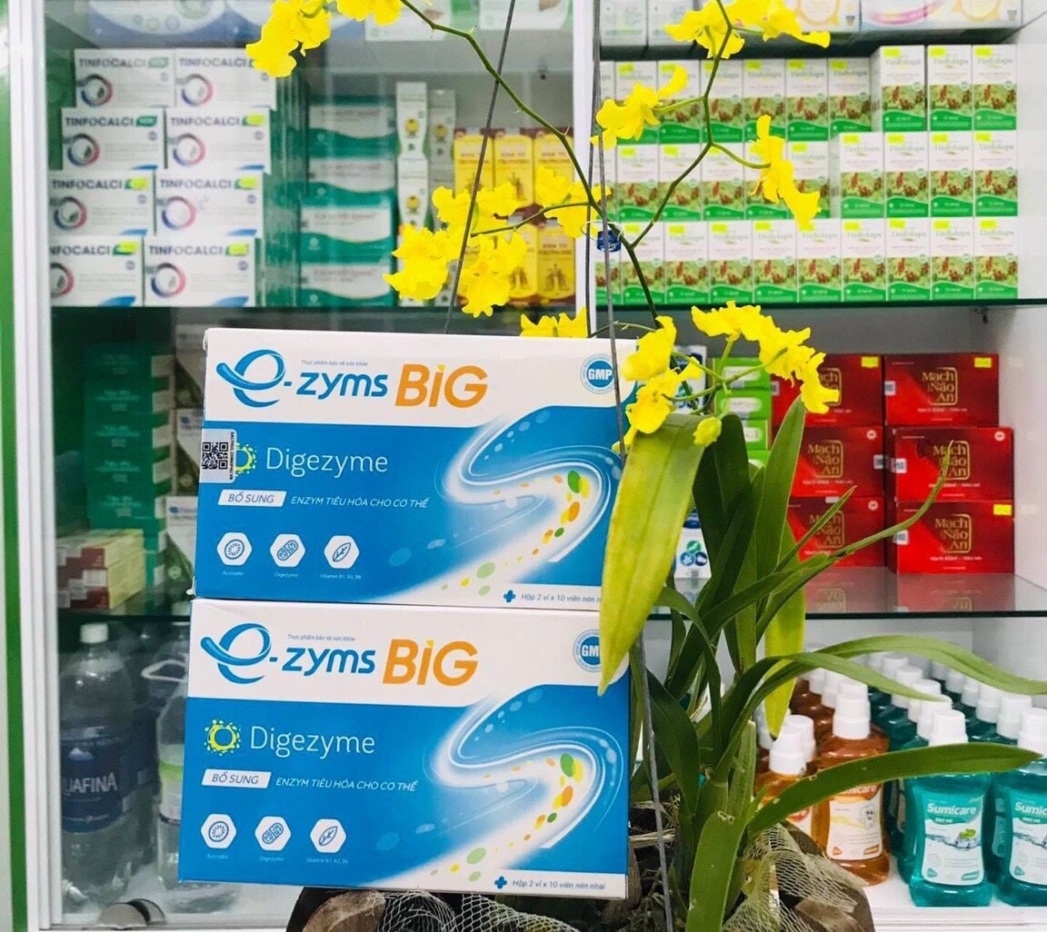 E-zyms Big - Bổ sung enzym tiêu hóa cho người lớn, giúp ăn ngon, tăng hấp thu - Hộp 20 gói
