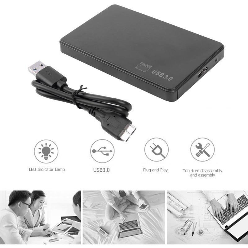 Hộp Đựng Ổ Cứng Gắn Ngoài HDD,SSD Box SATA USB 3.0 (2.5-inch) ( Tặng kèm bao da đựng box)