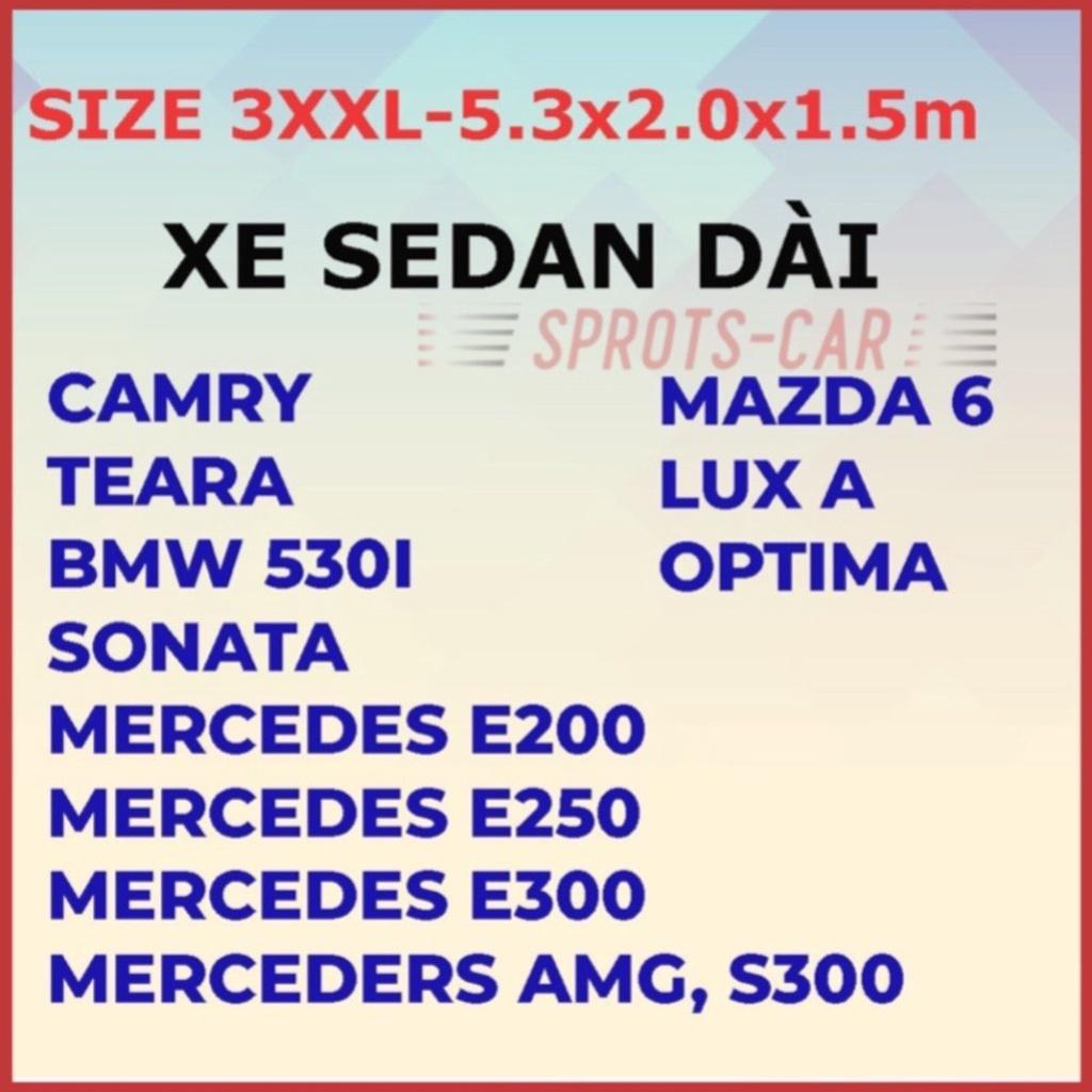 Bạt phủ toàn xe 3 lớp chỗng xước, chống nắng, chống cháy cho ô tô