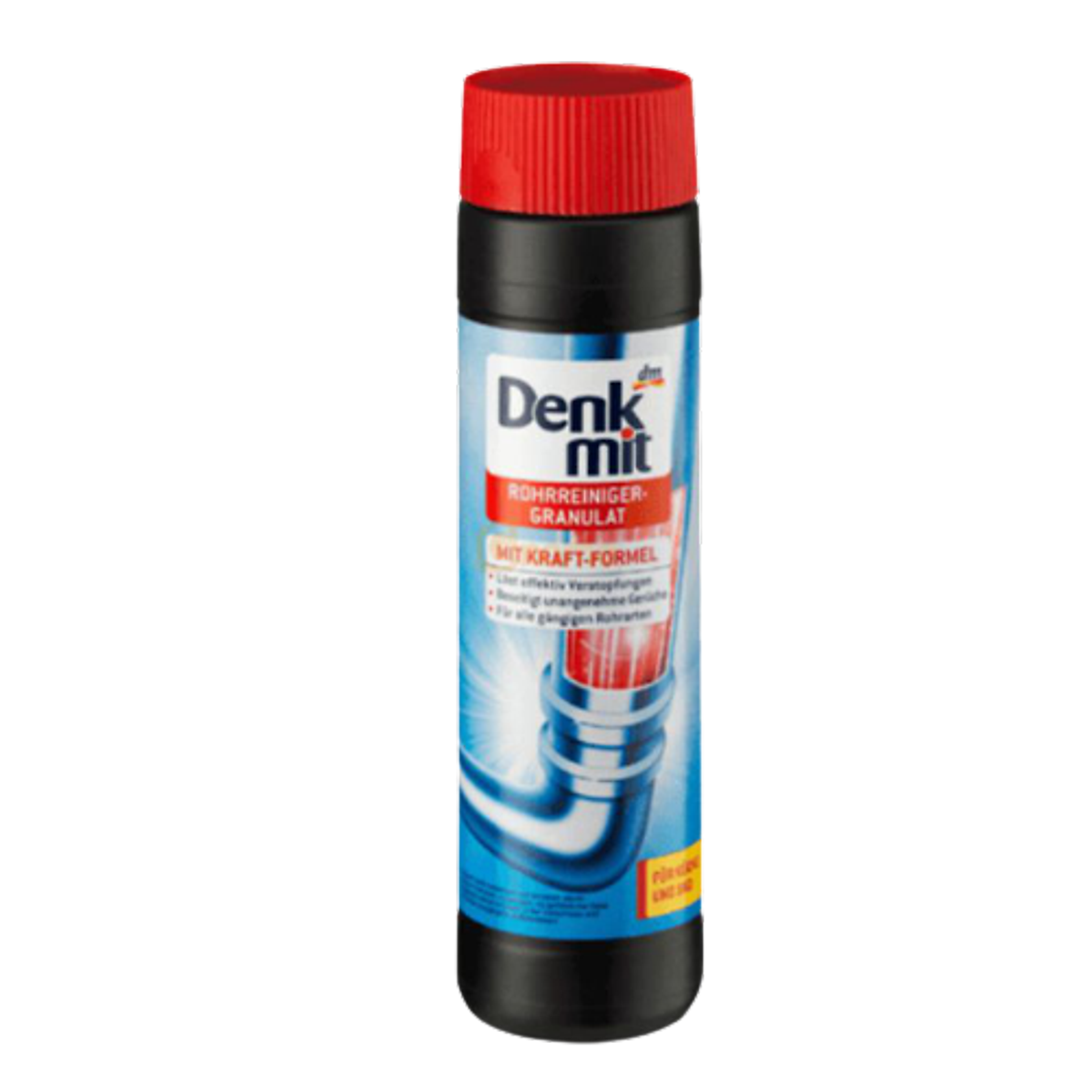 Bột thông cống cực mạnh Denkmit, siêu hiệu quả loại bỏ các loại rác, loại bỏ mùi khó chịu, an toàn sử dụng, nhập Đức