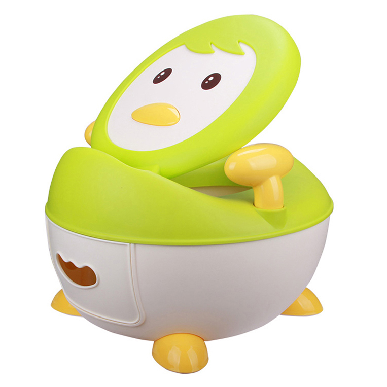 Bô vệ sinh Cánh cụt dành cho bé Babyhop BH-113G - Xanh lá