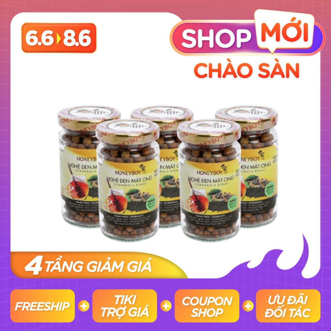 Nghệ đen mật ong Honeyboy 80g - Hồ Chí Minh.