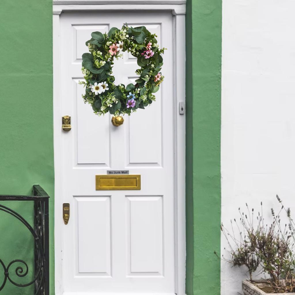 42cm Floral Wreath Door Wreath Artificial Wreath for Front Door