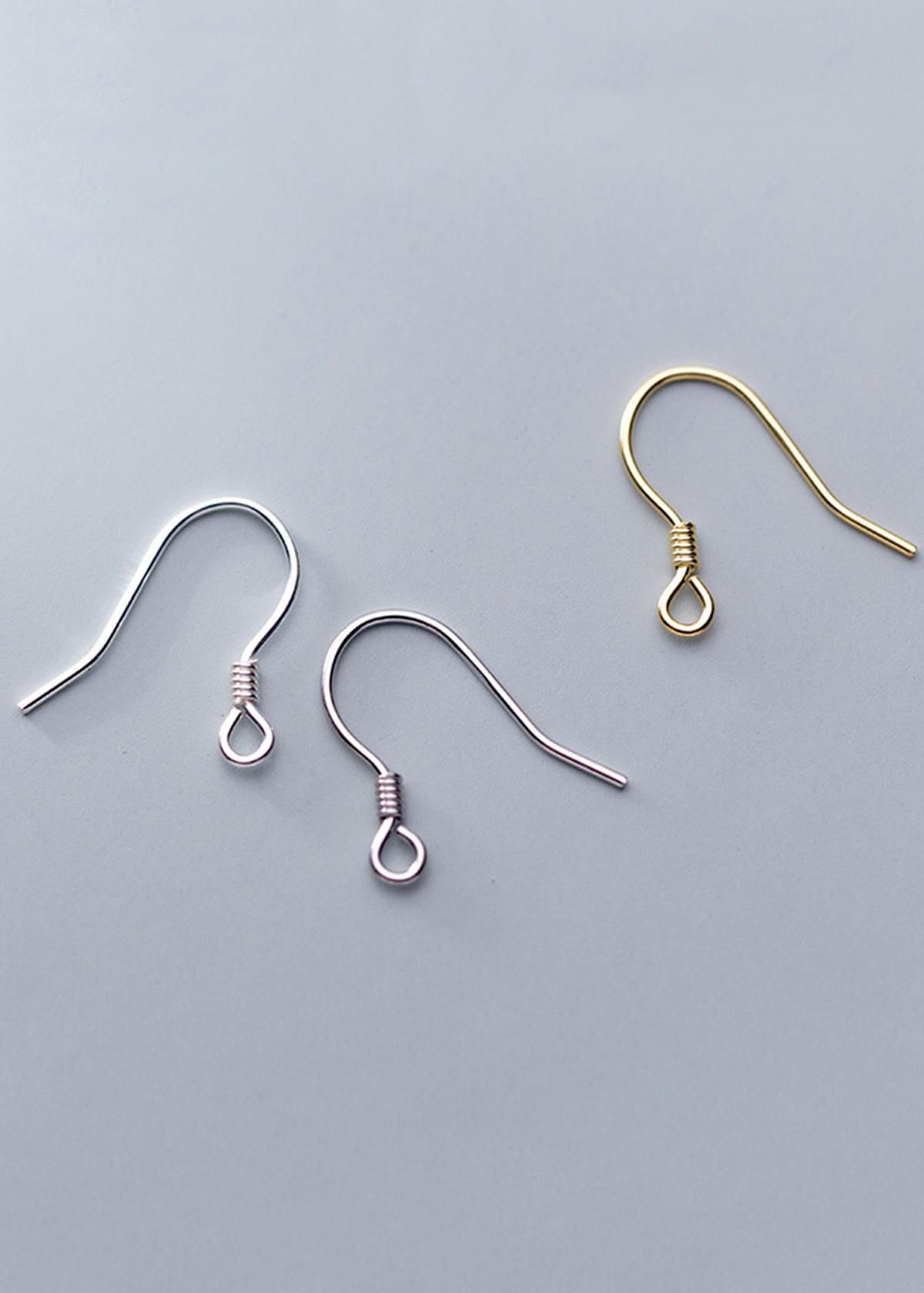 Combo 6 cái bông tai bạc dạng móc treo - Ngọc Quý Gemstones
