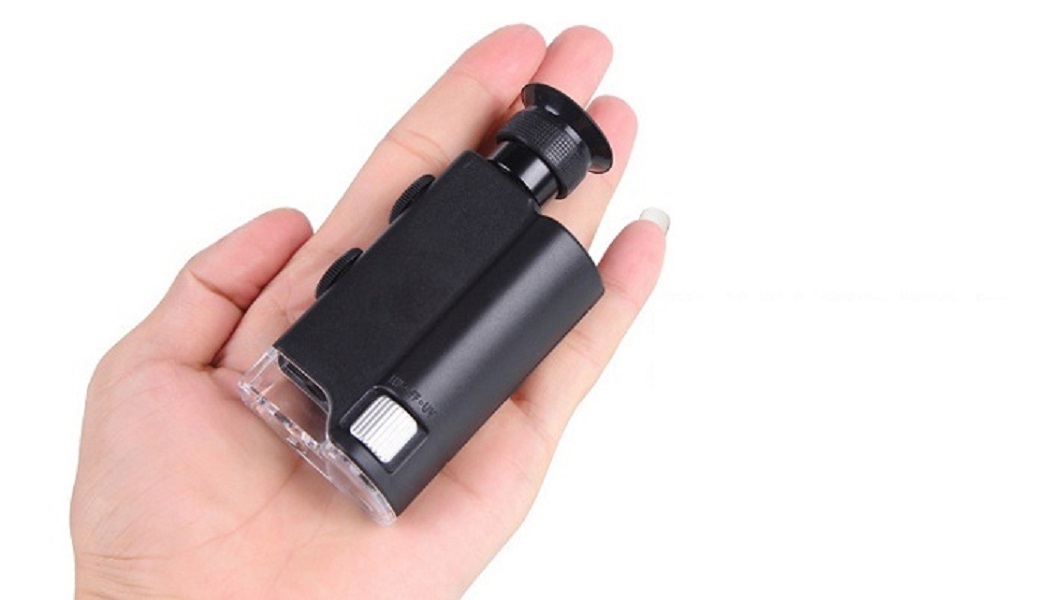 Kính lúp 200-240X mini có đèn