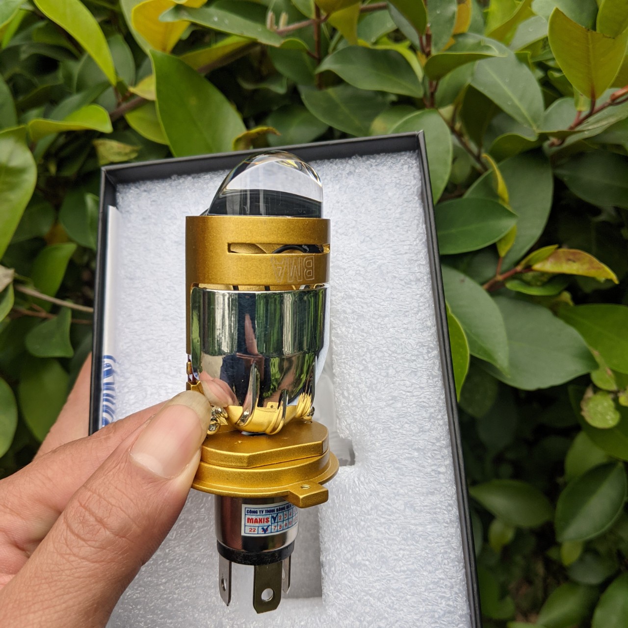 Đèn pha LED MJ01 12v-80v 40W lắp xe máy ô tô bi cầu bản cải tiến có trợ pha LAZE siêu sáng hàng víp xem video, phụ kiện xe máy