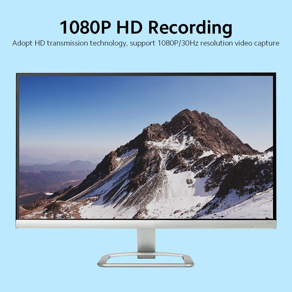 HD Video Capture Card USB Capture Card Maximum Support 4K Input 1080P Output Resolution Support Microphone Input