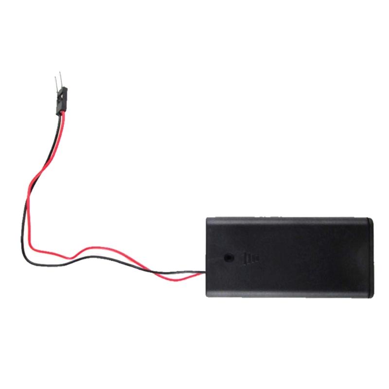 2/4 Khe Cắm Pin AA Hộp Pin Có Công Tắc Hộp Pin AA Mới 3V 6V Y4QF Màu sắc: Phần 2