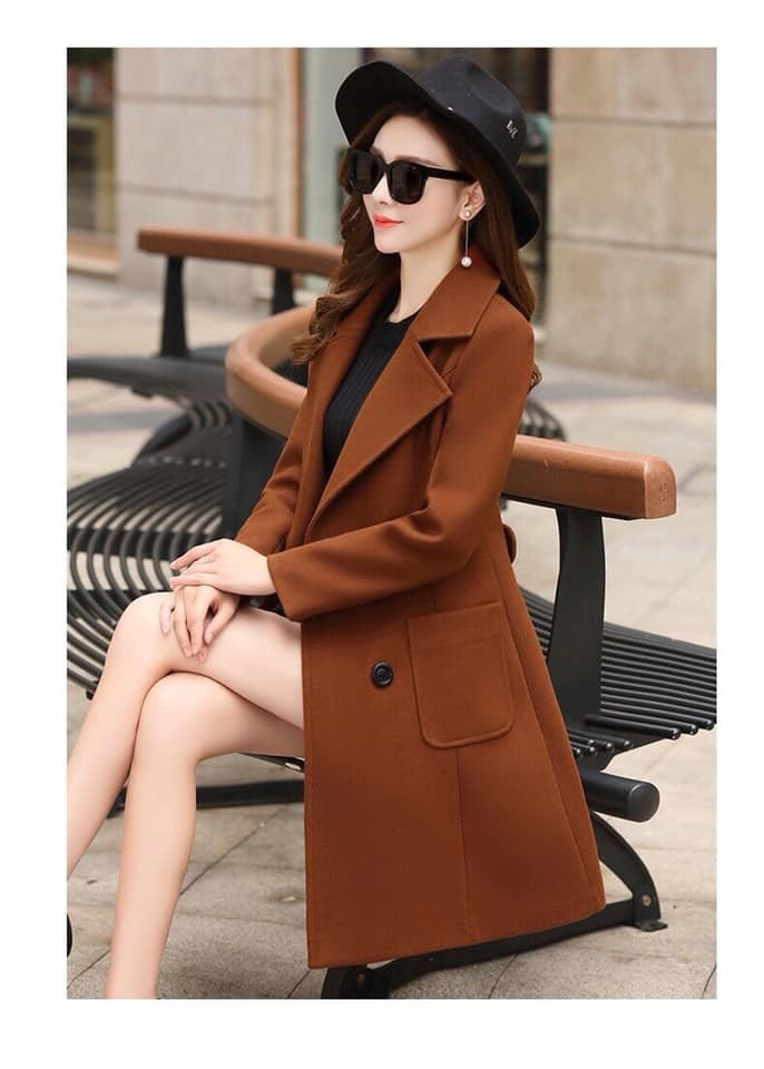ÁO KHOÁC DẠ CỔ VEST 4 NÚT TÚI HỘP