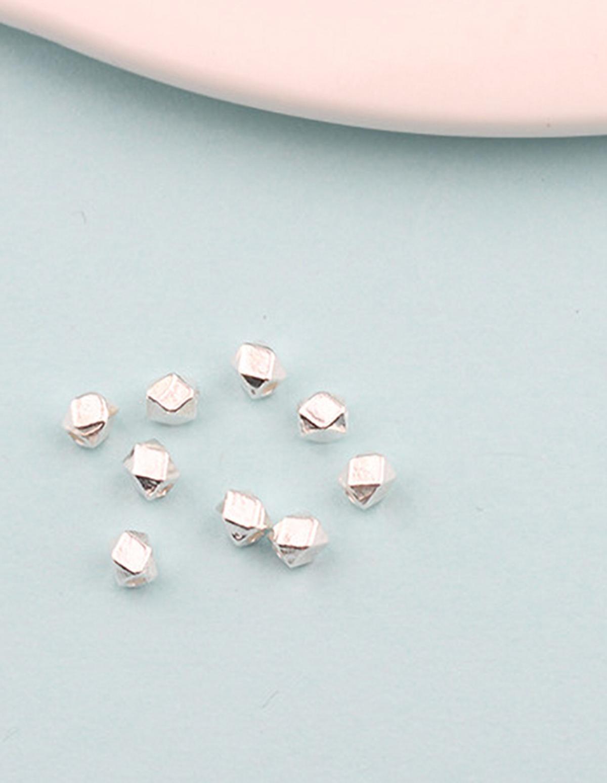 Combo charm bạc bi bát giác - Ngọc Quý Gemstones